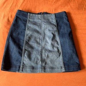 Free people denim pencil skirt